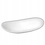 Wilmax Servierplatte 33 × 18,5 cm Weiß aus Porzellan