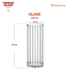 Wilmax Glas 350 ml 6er-Set Transparent aus Borosilikatglas