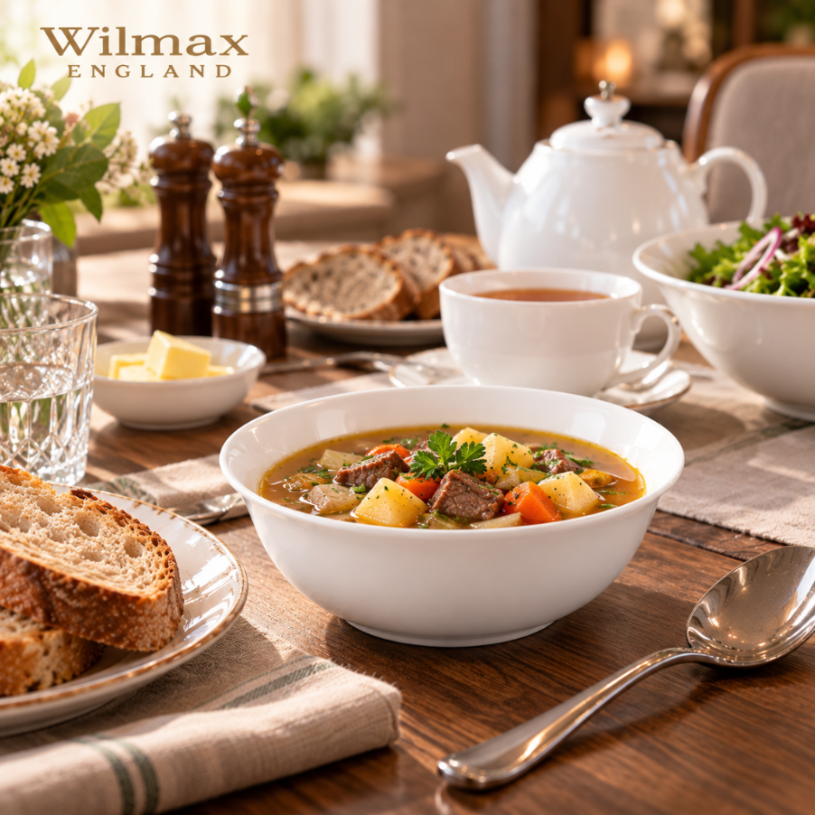 Wilmax Schale 700 ml 15 cm 2er-Set Weiß aus Porzellan
