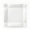 Wilmax Quadratische Servierplatte 29 × 29 cm Weiß aus Porzellan