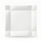 Wilmax Quadratische Servierplatte 29 × 29 cm Weiß aus Porzellan