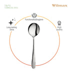 Wilmax Suppenlöffel 18 cm Edelstahl 2er Set WL-999220/2B