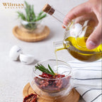 Wilmax Öl- und Essigflasche 300/60 ml Transparent aus Glas