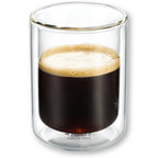 Wilmax Doppelwandiges Thermoglas 400 ml 4er-Set Transparent