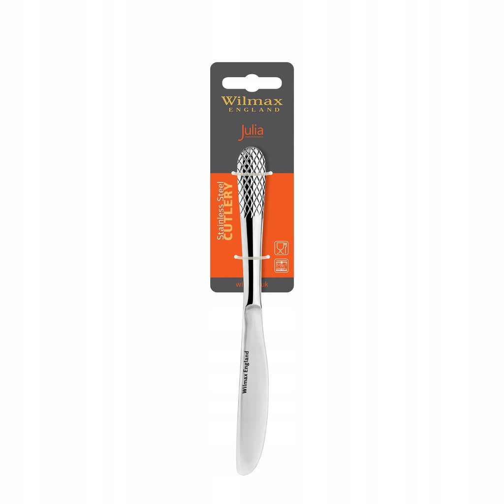 Wilmax Tafelmesser 22 cm 6er-Set Silber aus Edelstahl
