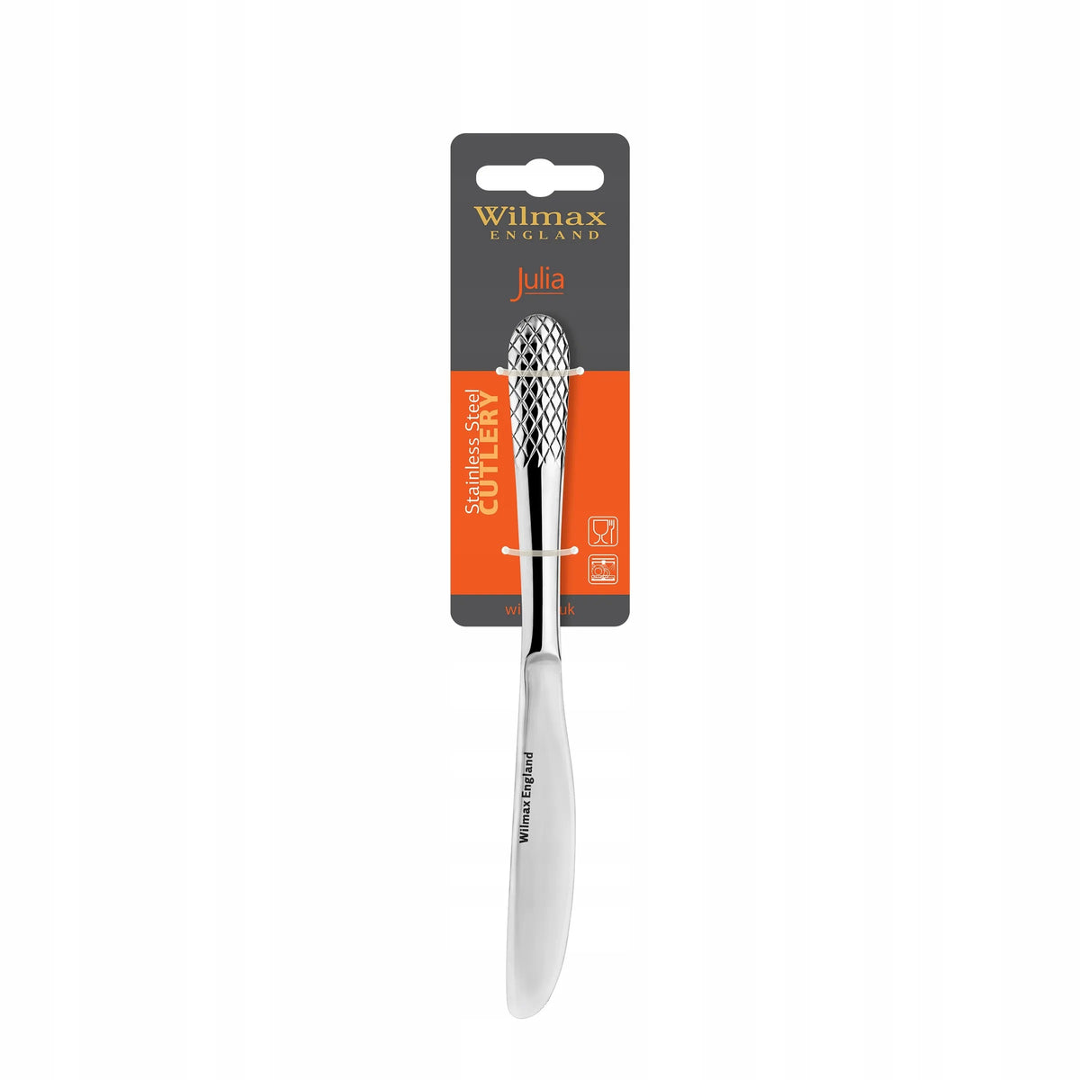 Wilmax Tafelmesser 22 cm 6er-Set Silber aus Edelstahl