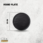 Wilmax Runder Teller 20.5 cm 3er Set SlateStone Schwarz WL-661124/A3