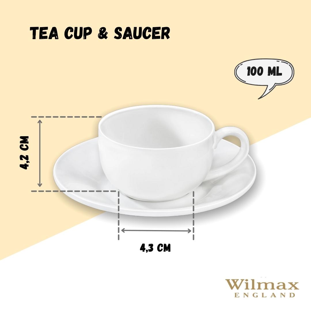 Wilmax Espressotassen mit Untertassen 2er Set 100 ml WL-993002/2C