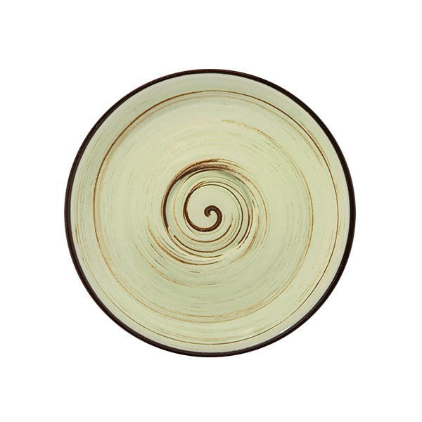 Wilmax Untertasse 12 cm Pistazie Porzellan WL-669134/B