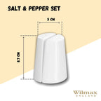 Wilmax Salz- und Pfefferstreuer Set Porzellan Weiß WL-996068/SP