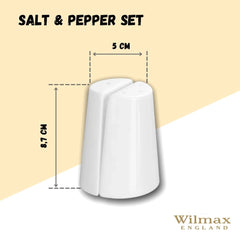 Wilmax Salz- und Pfefferstreuer Set aus Porzellan, 2-teilig – WL-996068/SP