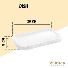 Wilmax Porzellan Servierplatte, 20 x 12 cm, WL-992659/A