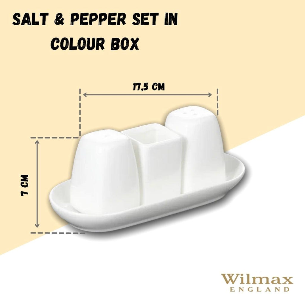 Wilmax Salz- und Pfefferstreuer Set mit Zahnstocherhalter WL-996005/SP
