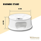 Wilmax Stövchen 13 cm Porzellan Weiß WL-996006/A