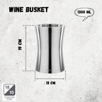 Wilmax Weinkühler 1300 ml Edelstahl WL-552402/A
