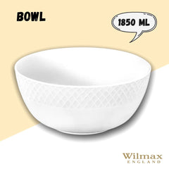 Wilmax Porzellanschale, rund, 20 cm, 1850 ml, WL-880114/A