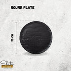 Wilmax Runder Teller 25 cm 2er Set SlateStone Schwarz WL-661126/A2