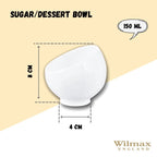Wilmax Dessertschalen 8.5 x 9 cm Weiß Porzellan 6er Set WL-995000/A6