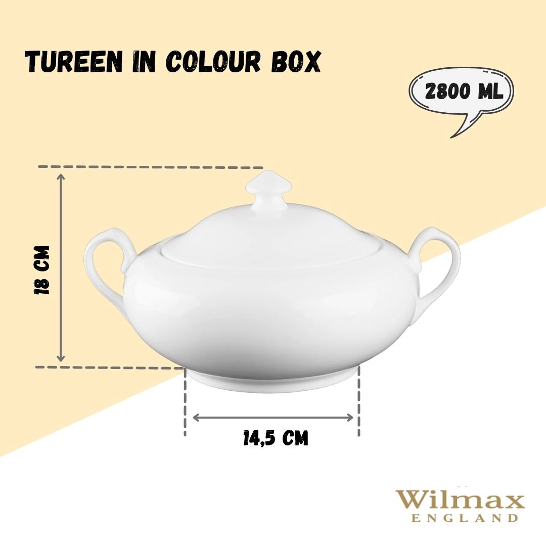 Wilmax Porselen Terrin, 2800ml, Beyaz | WL-992491/1C