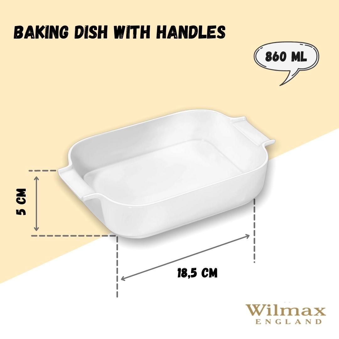 Wilmax casserole dish with handles 23 cm porcelain ovenproof WL-997018/1C