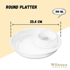 Wilmax - Round Serving Platter - 25.5 cm - White - WL-992658/A