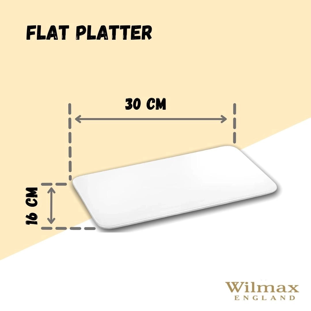 Wilmax Porzellanplatte, rechteckig, 30 x 16 cm, WL-992620/A