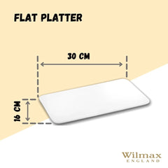 Wilmax Porzellanplatte, rechteckig, 30 x 16 cm, WL-992620/A