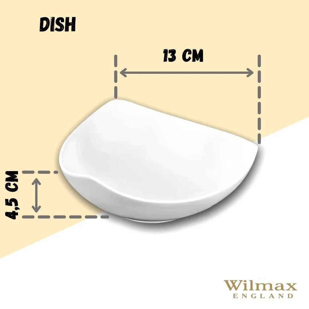 Wilmax Teller 13 cm Weiß aus Porzellan