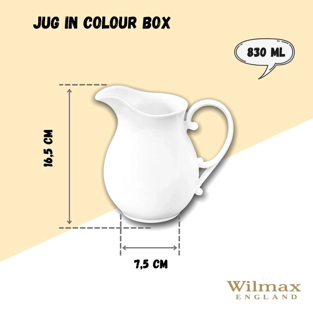 Wilmax Krug 830 ml Weiß Porzellan WL-995039/1C