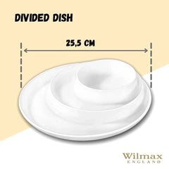 Wilmax Unterteilte Servierschale, Porzellan, 25,5 cm, WL-992691/A