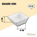 Wilmax Schale 150 ml 9,5 cm Weiß aus Porzellan
