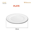 Wilmax Speiseteller 25,5 cm Weiß aus Porzellan