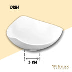 Wilmax Teller 13 cm aus Porzellan, Weiß WL-992613/A