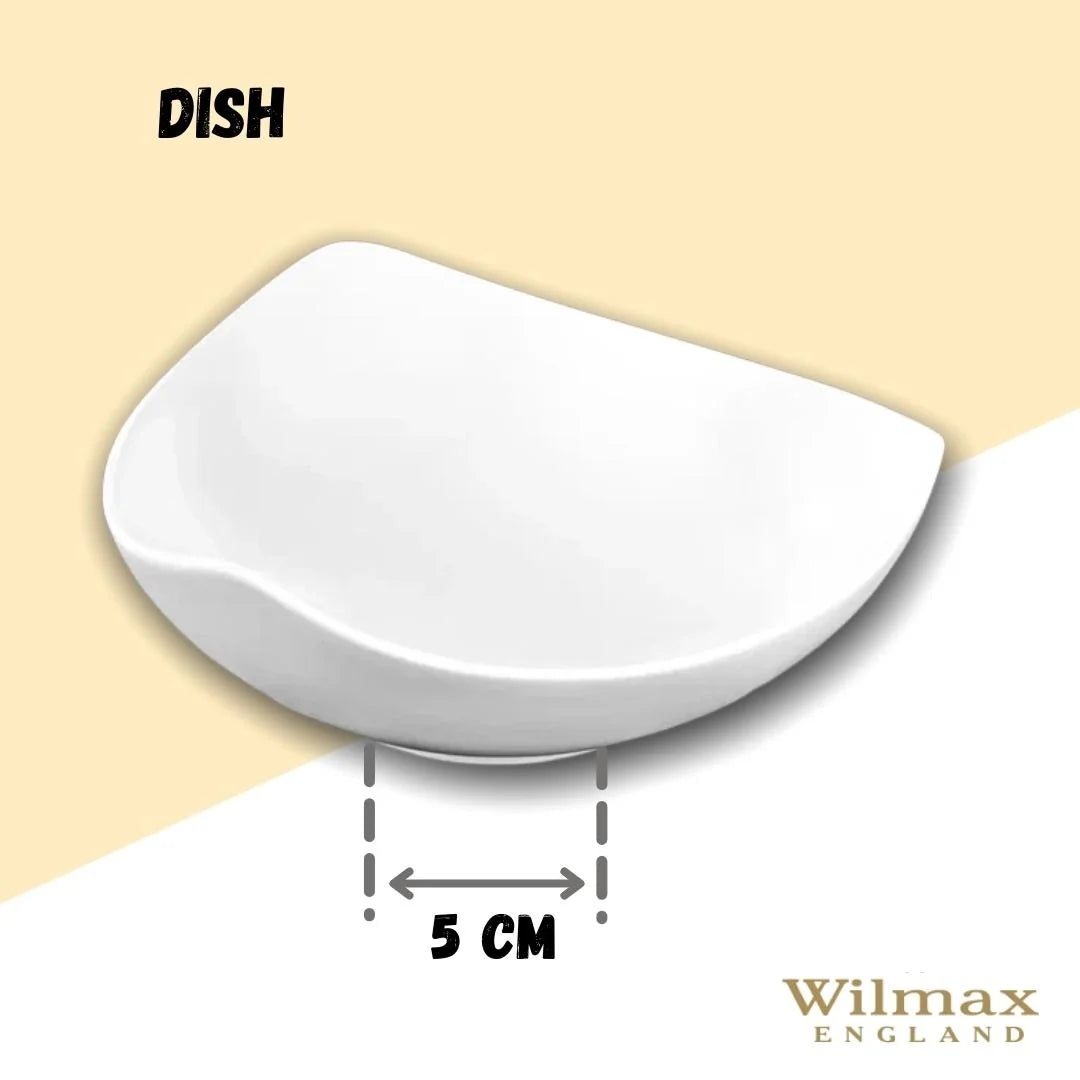 Wilmax Teller 13 cm Weiß aus Porzellan