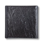 Wilmax Quadratische Servierplatte 27 × 27 cm Schwarz aus Porzellan