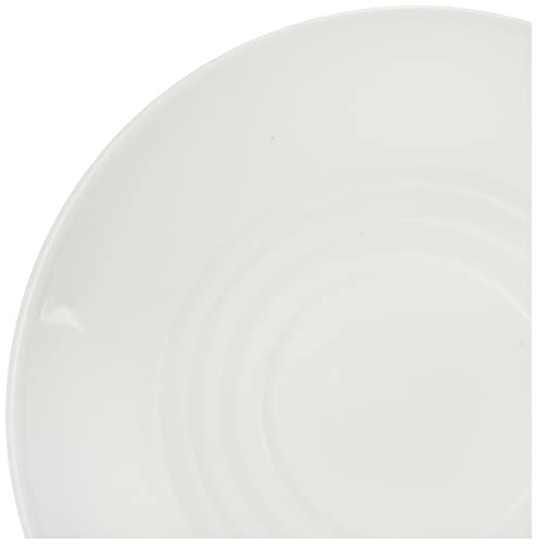 Wilmax WL-993004/2C Porzellan Teetassen- und Untertassen-Set, Weiss, 180mL Kapazität, 2 Stück