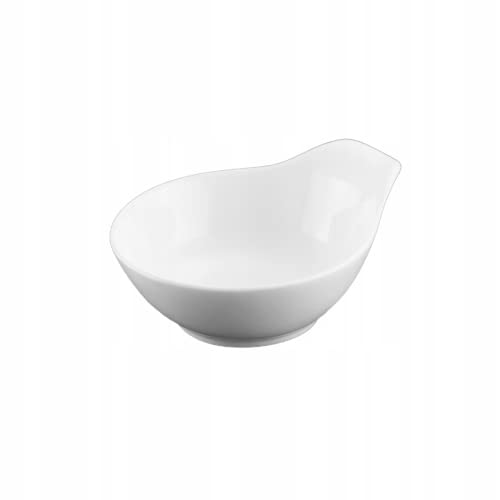 Wilmax WL-992486/A Porzellan Kleine Schüssel, Weiss, 10.5cm Länge, 100mL Kapazität