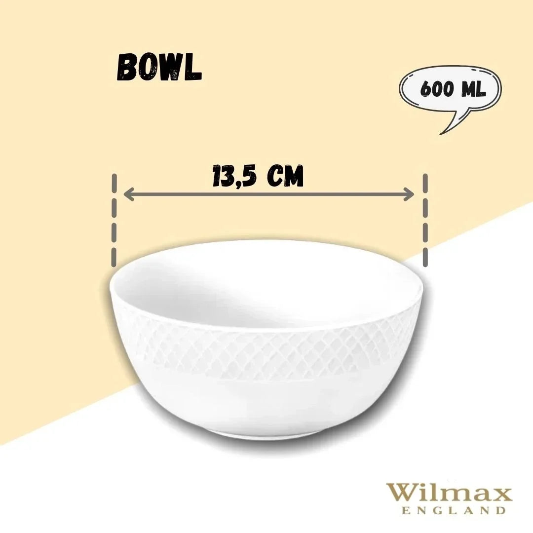 Wilmax Schale Weiß aus Porzellan