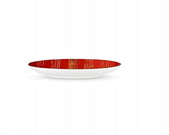 Wilmax WL-668211/A Porzellan Kleiner Runden Dessertteller, Rot, 18cm Durchmesser