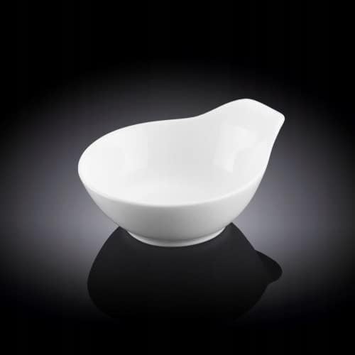 Wilmax Porzellan Schale 100 ml, organische Form, 10,5 cm WL-992486/A