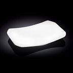 Wilmax ServierPlatte 25,5 × 15 cm Weiß aus Porzellan