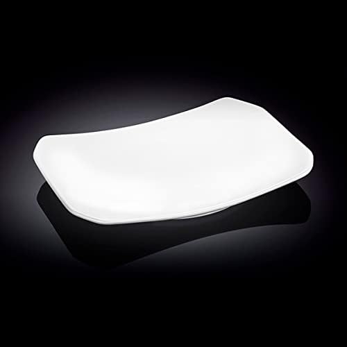 Wilmax ServierPlatte 25,5 × 15 cm Weiß aus Porzellan