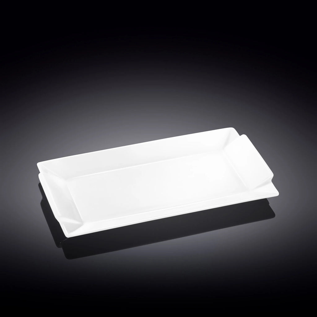 Wilmax Servierplatte 29,5 × 15 cm Weiß aus Porzellan