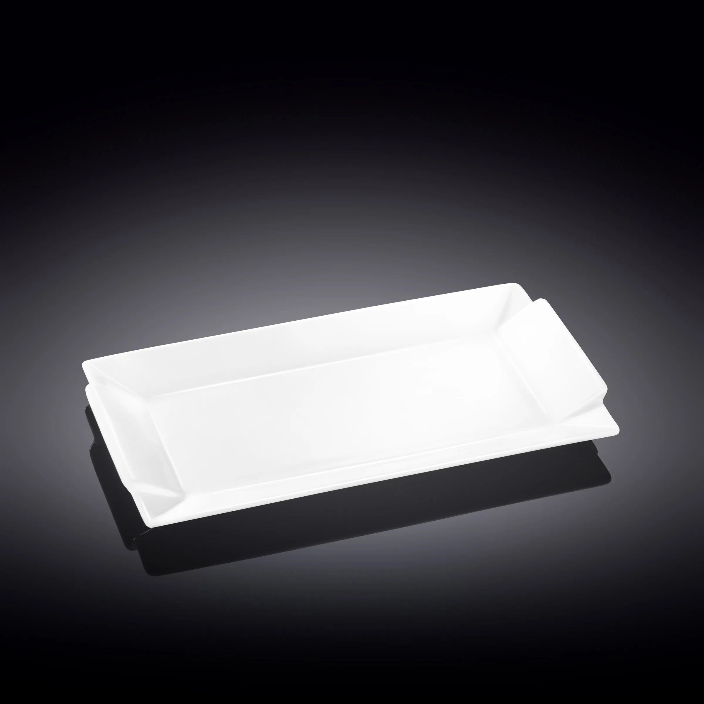 Wilmax Servierplatte 29,5 × 15 cm Weiß aus Porzellan