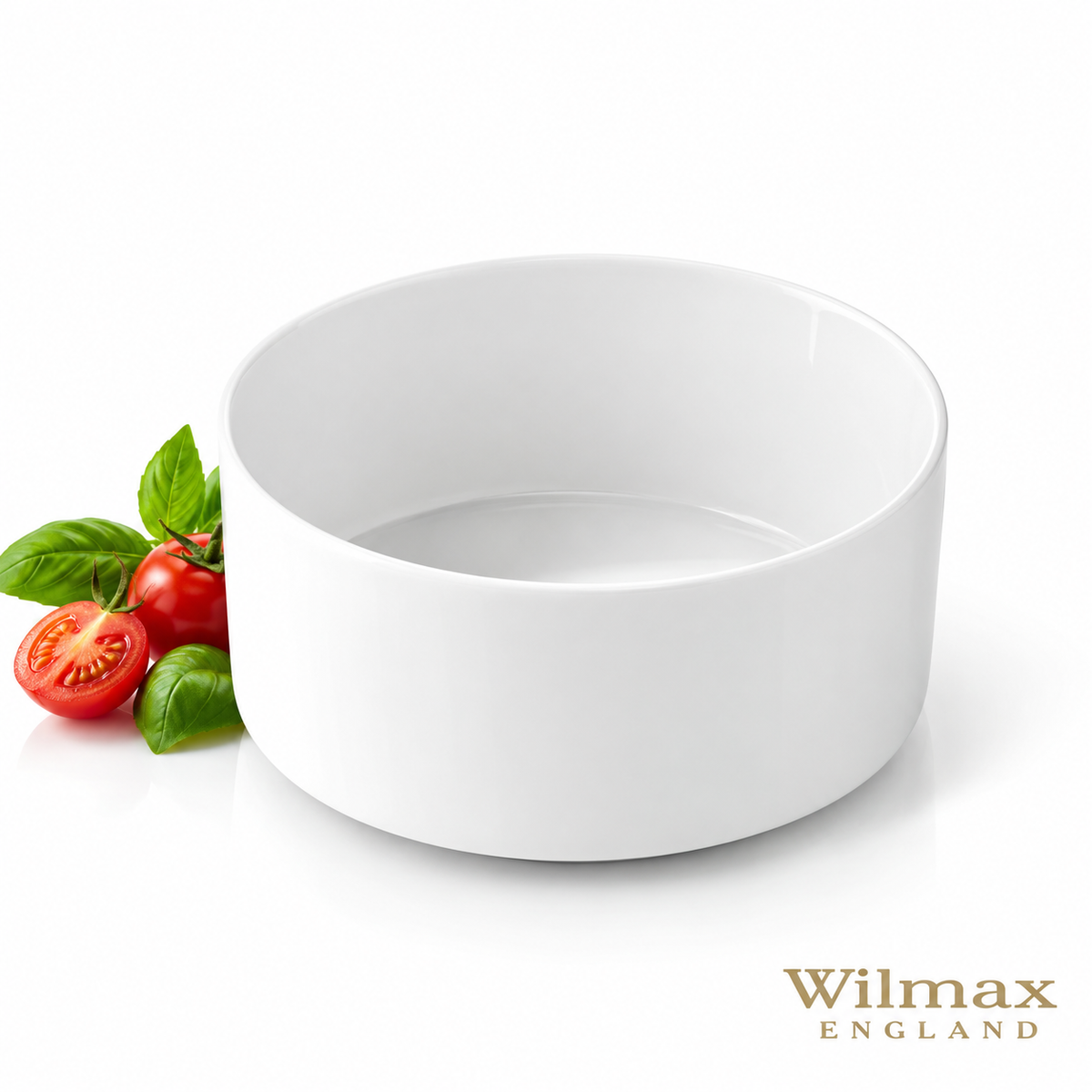 Wilmax Schale 630 ml 13 cm Weiß aus Porzellan