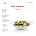 Wilmax Tiefer Teller 25,5 cm 600 ml Weiß aus Porzellan