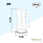 Wilmax Karaffe 1500 ml Kristallglas Transparent WL-888313/1C