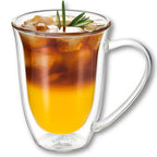 Wilmax Doppelwandiger Becher 400 ml 4er-Set Transparent