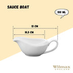 Wilmax Sauciere 100 ml Porzellan Weiß WL-996014/A