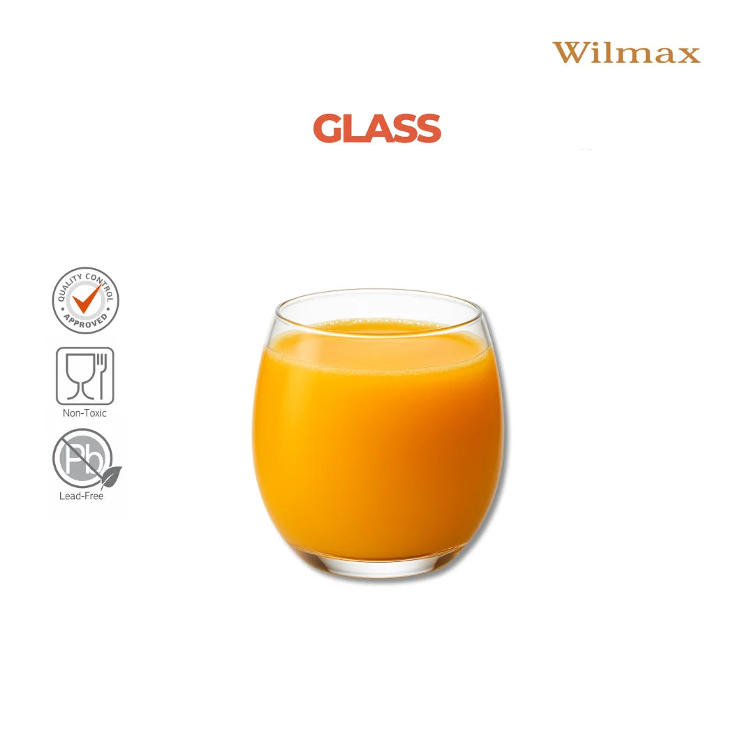 Wilmax Thermoglas 530 ml 6er-Set Transparent aus Borosilikatglas
